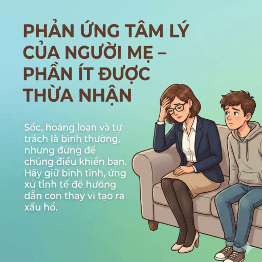Con trai bị kích thích bởi giày cao gót - Phản ứng tâm lý của người mẹ – phần ít được thừa nhận