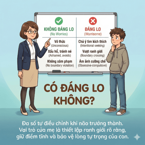 Con trai cương cứng khi ôm mẹ - Có đáng lo không?