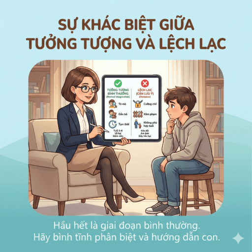 Loạn luân tư tưởng ở con trai - Sự khác biệt giữa tưởng tượng và lệch lạc
