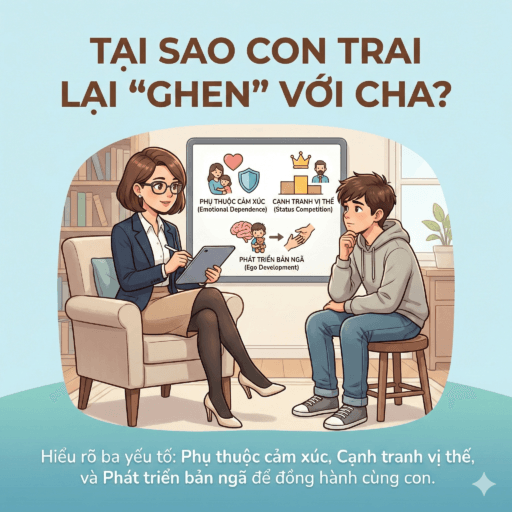 Loạn luân tư tưởng ở con trai - Tại sao con trai lại “ghen” với cha?