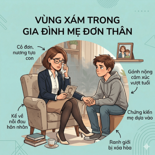 Loạn luân cảm xúc (Emotional Incest) - Vì sao gia đình mẹ đơn thân dễ rơi vào vùng xám này?