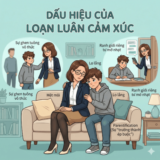 Loạn luân cảm xúc (Emotional Incest) - Dấu hiệu của loạn luân cảm xúc