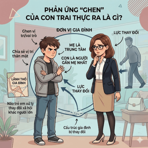 Mẹ đơn thân có bạn trai mới - Phản ứng “ghen” của con trai thực ra là gì?