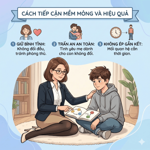 Mẹ đơn thân có bạn trai mới - Cách tiếp cận mềm mỏng và hiệu quả