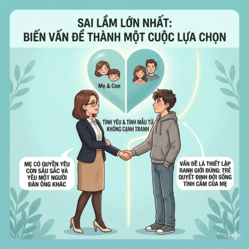 Khi con trai ghét bạn trai của mẹ - Sai lầm lớn nhất: Biến vấn đề thành một cuộc lựa chọn